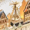 Adventskalender, Weihnachtsdorf, 18 LEDs, 24 Schubladen, Produktbild-Vorschau 10