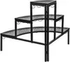 Ecktreppe für Blumen 60x60x62 cm, 3 Etagen, schwarz Produktbild-Vorschau 2