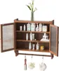 Hängeschrank Vintage Braun (63x60x18 cm), Wandschrank Produktbild-Vorschau 7