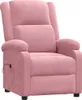 vidaXL Recliner elettrico in velluto rosa Anteprima dell’immagine prodotto 3