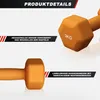 GORILLA SPORTS® Hanteln Set - Neopren, 2x3kg, Guss, Orange Produktbild-Vorschau 5