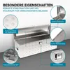 Wiltec skrzynka narzędziowa aluminiowa 124x37x38 cm Srebrna Podgląd zdjęcia produktu 2