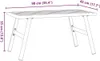 The Living Store Garten-Couchtisch Schwarz 90x45x35 cm Produktbild-Vorschau 6
