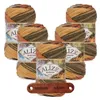 5 x ALIZE Burcum Batik 6060 mit Label Produktbild-Vorschau 1