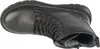A black leather bootie is shown from a top-down perspective. Podgląd zdjęcia produktu