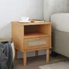 vidaXL Nachttisch SENJA Rattan-Look Braun 40x35x48cm Produktbild-Vorschau 1