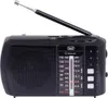 A black portable radio with an extended antenna, displayed against a white background. Produktbild-Vorschau
