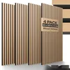 Akustické panely AREBOS dub 120x60 - sada 4 žaluziových Náhled obrázku produktu 1