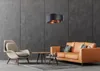 Hängelampe Stoff E27 rund Ø 50 cm H: max. 102 cm in Schwarz Produktbild-Vorschau 8
