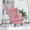 vidaXL Sessel Rosa Samt Produktbild-Vorschau 3