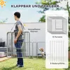 PawHut Welpenauslauf 80 cm Hoch, 8-TLG Hundelaufstall Produktbild-Vorschau 6