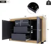 Flieks Faltbarer Schreibtisch mit Rollen, Sideboard Kommode Produktbild-Vorschau 7