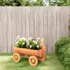 vidaXL Carrello decorativo 70x43x54 cm in legno massiccio Anteprima dell’immagine prodotto 2