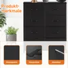 Schubkastenkommode Kommode Stoff 8 Schubladen Sideboard Produktbild-Vorschau 5