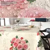 Tischdecke Shabby Chic Postkarte Rosen Beige 120x140cm Produktbild-Vorschau 4