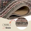 Tapiso Runner Antiscivolo Moderno Grigio Rosso Soggiorno 95 Anteprima dell’immagine prodotto 3