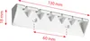 Suszarka sufitowa 6x170 cm biała na pranie podsufitowa Podgląd zdjęcia produktu 6