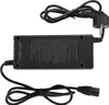 A black battery charger with two cables and a plug. Produktbild-Vorschau