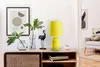 Lampe de table, céramique textile, jaune, H 30 cm Voir les images du produit 3