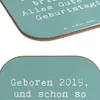 Mr. & Mrs. Panda Untersetzer Glas Spruch 2019 Geburtstag - Produktbild-Vorschau 5