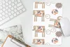 MuchoWow® Mauspad Mousepad Blumen - Elefant - Muster 18x27 Produktbild-Vorschau 5