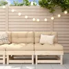 vidaXL Garten-Mittelsofas 2 Stk. Massivholz Kiefer Produktbild-Vorschau 2