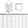 120x76cm 195cm 6mm Nano Glas Glastür Falttür mit Seitenteil Produktbild-Vorschau 10