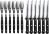 Set di posate da barbecue per bistecche, coltelli da pizza, Anteprima dell’immagine prodotto 1