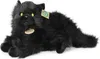 RAPPA Chat en peluche noir couché 30 cm ECO-FRIENDLY Voir les images du produit 1