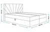 Boxspringbett DENVER mit 2 Bettkästen, Polsterbett Maße: Produktbild-Vorschau 3