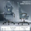 Verdego Gaming-Stuhl, Graublau, Bürostuhl Ergonomisch, Produktbild-Vorschau 2