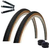 2 x Roverstone fietsbanden 27 x 1 3/8 (37-630), zwart/bruin Productafbeelding-voorbeeld 1