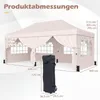 Gazebo pieghevole COSTWAY 3x6 m con 4 pareti laterali, Anteprima dell’immagine prodotto 3