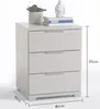 Nachtkommode >Nelli< in Pinie-Weiß - 46x61x42cm Produktbild-Vorschau 3