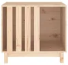 vidaXL Hundehütte 70x50x62 cm Massivholz Kiefer Produktbild-Vorschau 4