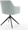 DELIFE Drehstuhl Greg-Flex Stripes Mint Kreuzgestell breit Produktbild-Vorschau 5