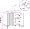 vidaXL Szafka pod umywalkę czarna 60,5 x 33,5 x 61 cm Podgląd zdjęcia produktu 8