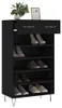 vidaXL Schuhschrank Schwarz 60x35x105 cm Holzwerkstoff Produktbild-Vorschau 4