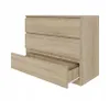 Kommode AVEN 90cm, Schrank 3 Schubladen, Sonoma-Eiche Produktbild-Vorschau 2