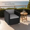 Fauteuil en rotin Lignano - noir Voir les images du produit 7
