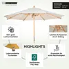 Marktschirm Sunshine Style 350 cm creme als hochwertiger Produktbild-Vorschau 2
