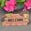 Gartenfigur Dekofigur Igel Willkommen Produktbild-Vorschau 2