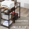 HOMCOM Computertisch Bürotisch platzsparend Spanplatte Produktbild-Vorschau 5