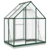 The Living Store Gewächshaus mit Fundamentrahmen Grün Produktbild-Vorschau 3