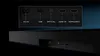 A close-up view of the back panel of a soundbar, highlighting its various input ports. Náhled obrázku produktu