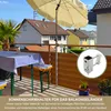 Sonnenschirmhalter aus Edelstahl für Balkongeländer rund Produktbild-Vorschau 2
