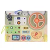 A wooden toy steering wheel and dashboard for toddlers. Náhled obrázku produktu