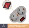 Adaptateur Avec Interrupteur On/Off - 2 Prises - Schuko Voir les images du produit 6