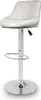 A white bar stool is shown against a white background. Náhled obrázku produktu