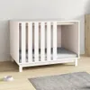 vidaXL Buda dla psa biała 100x70x72 cm lite drewno sosnowe Podgląd zdjęcia produktu 3